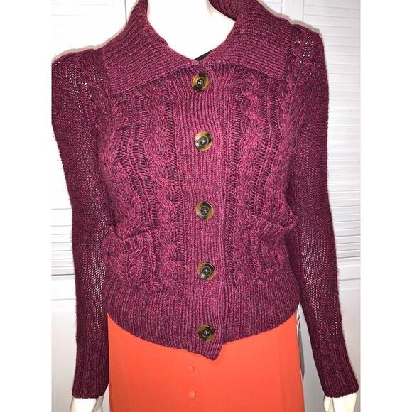 Vintage Y2K Button Down Cardigan Knit Sweater PXS - Picture 1 of 11